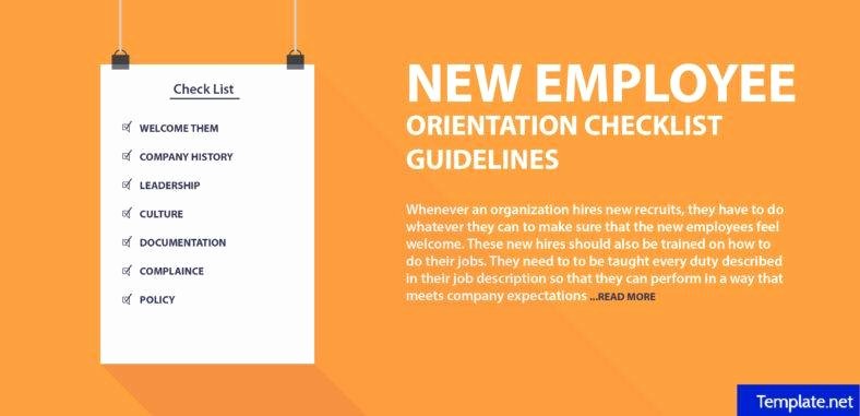 New Employee Checklist Templates Awesome 2 New Employee orientation Checklist Templates Word