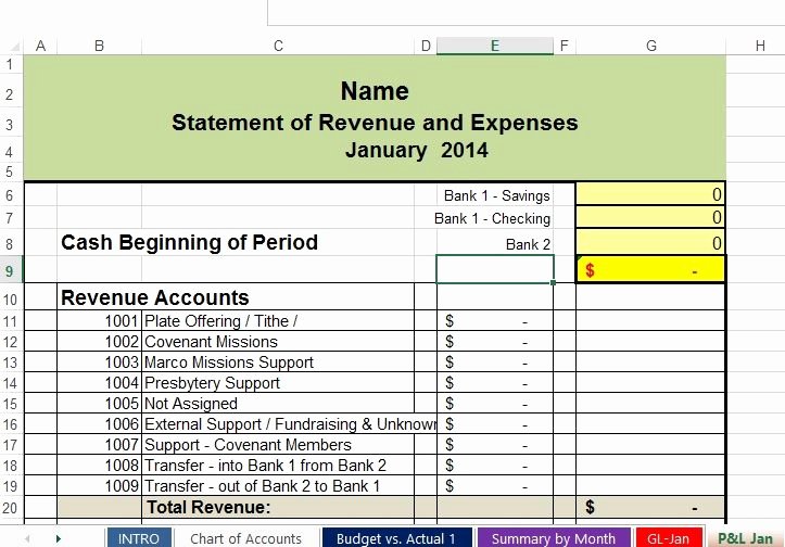 Non Profit Budget Template Awesome Free Non Profit Accounting Spreadsheets