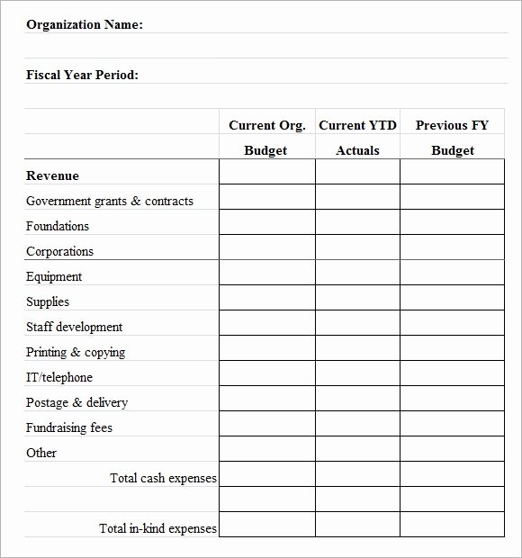 Non Profit Budget Template Excel Best Of Nonprofit Bud Template – Emmamcintyrephotography