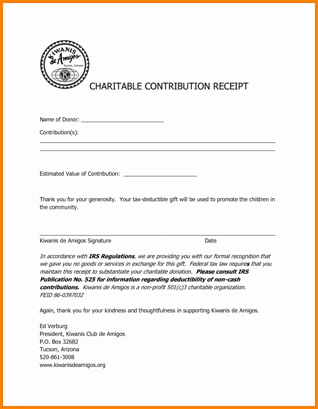 Non Profit Donation Receipt Template Awesome 5 Non Profit Receipt Template