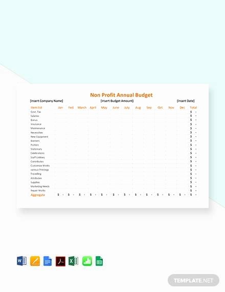 Non Profit organization Budget Template Lovely Free 9 Non Profit Bud Templates In Google Docs