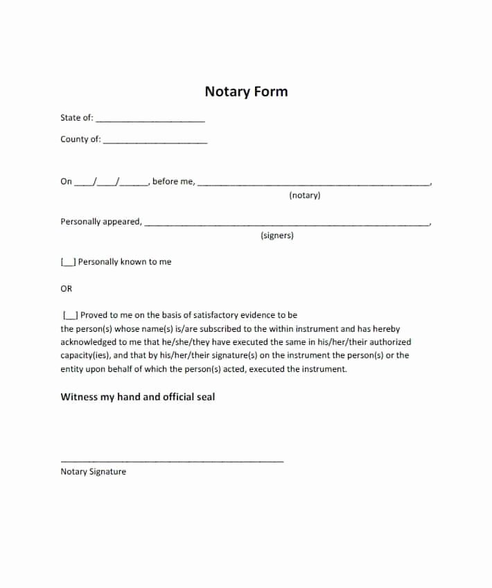Notarized Letter Template Word New Free Notarized Letter Template Sample format Example