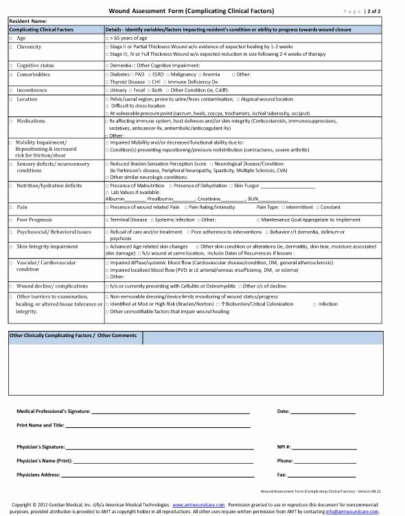 Nursing assessment Documentation Template Beautiful Pin by Mary Willmott On Woundcare