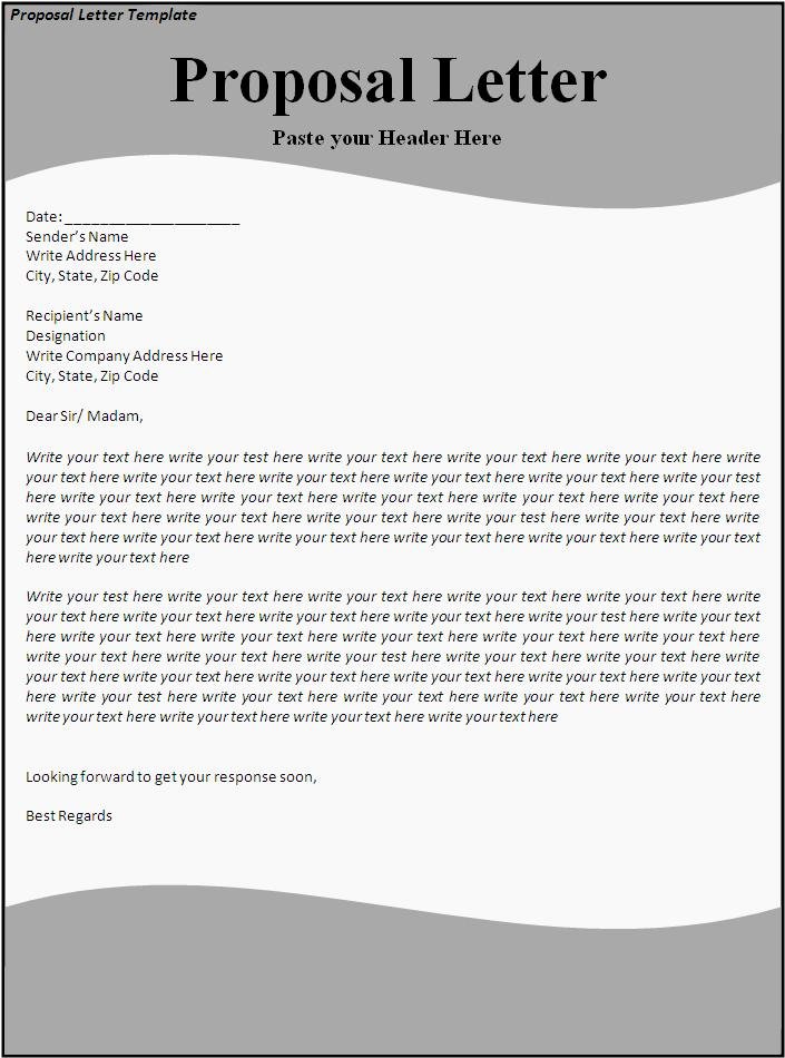 Offer Letter Template Word Lovely Proposal Letter Template