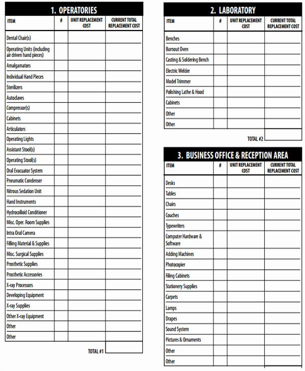 Office Supply List Template Awesome 9 Equipment Inventory List Templates Free Samples