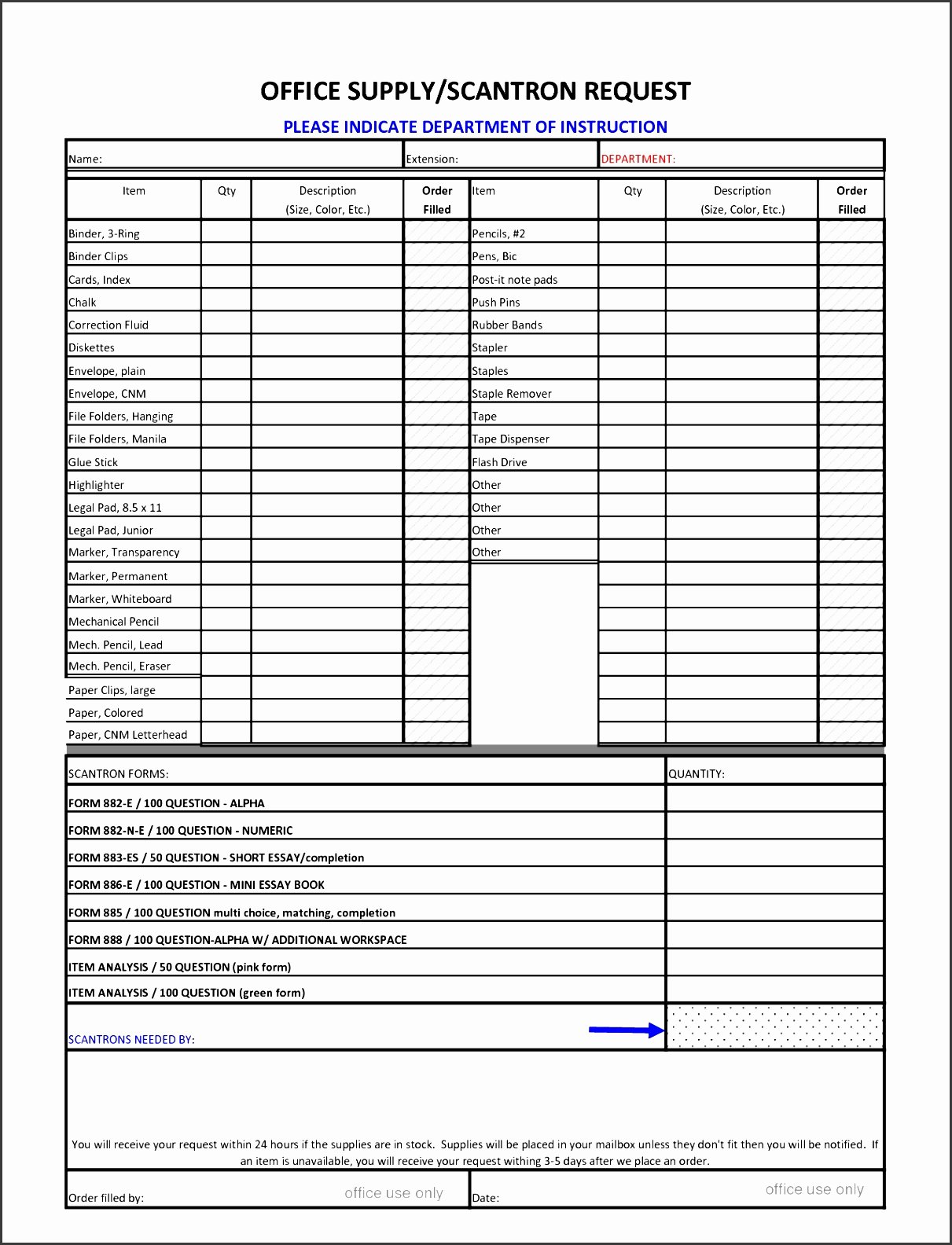 Office Supply order form Template Inspirational 9 Suppliers List Template Sampletemplatess