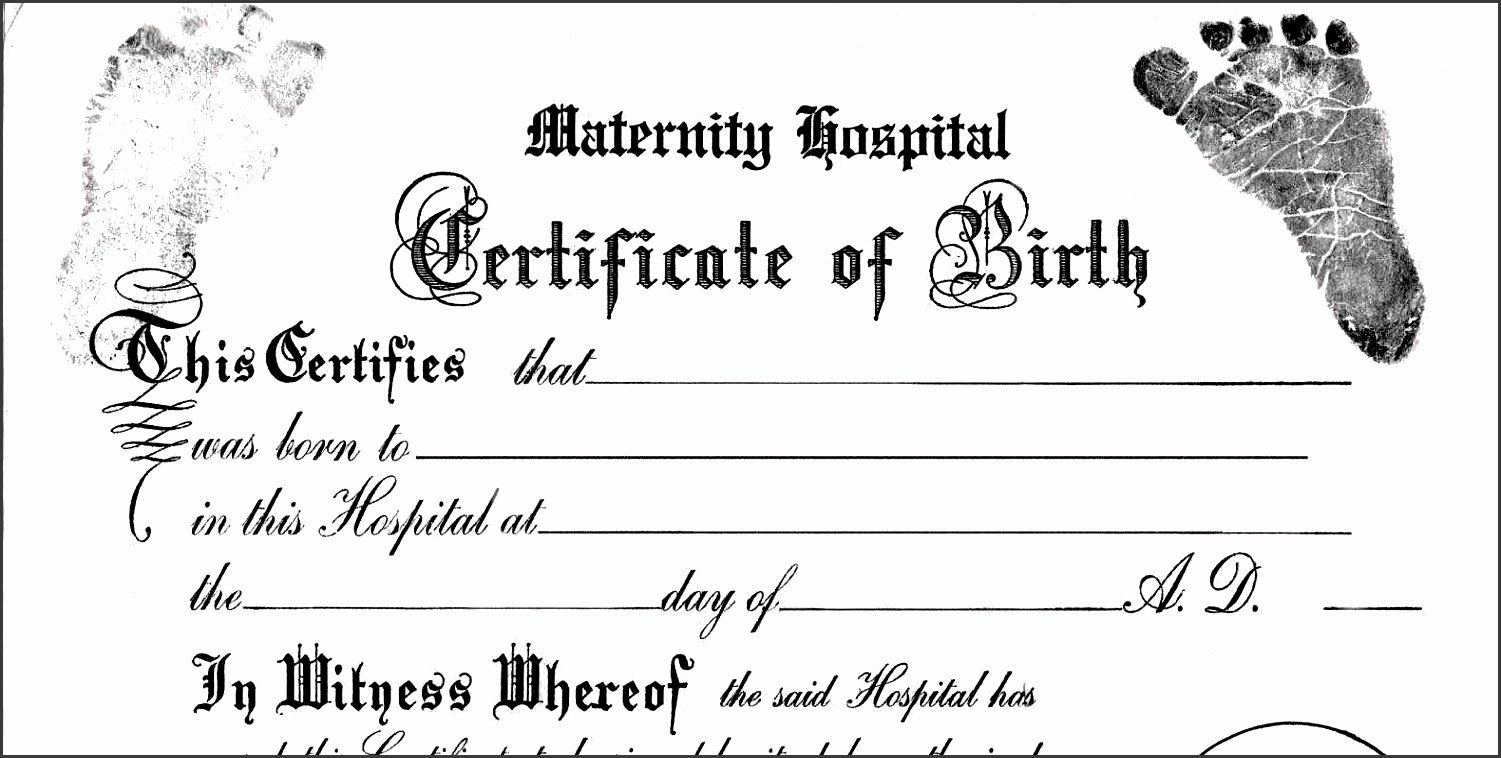 Official Birth Certificate Template Lovely 10 Editable Birth Certificate Template Sampletemplatess