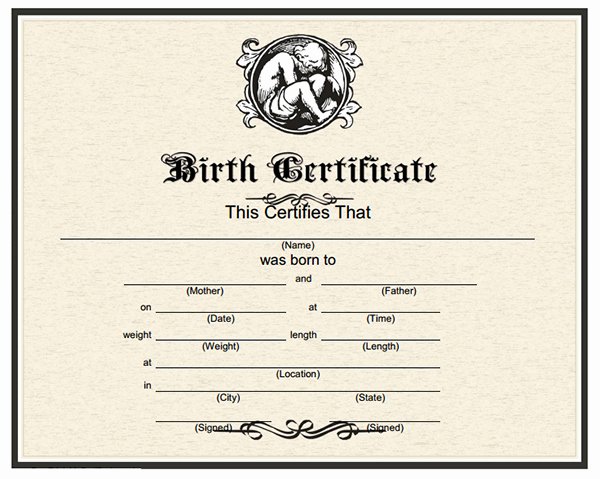 Official Birth Certificate Templates Lovely 13 Free Birth Certificate Templates