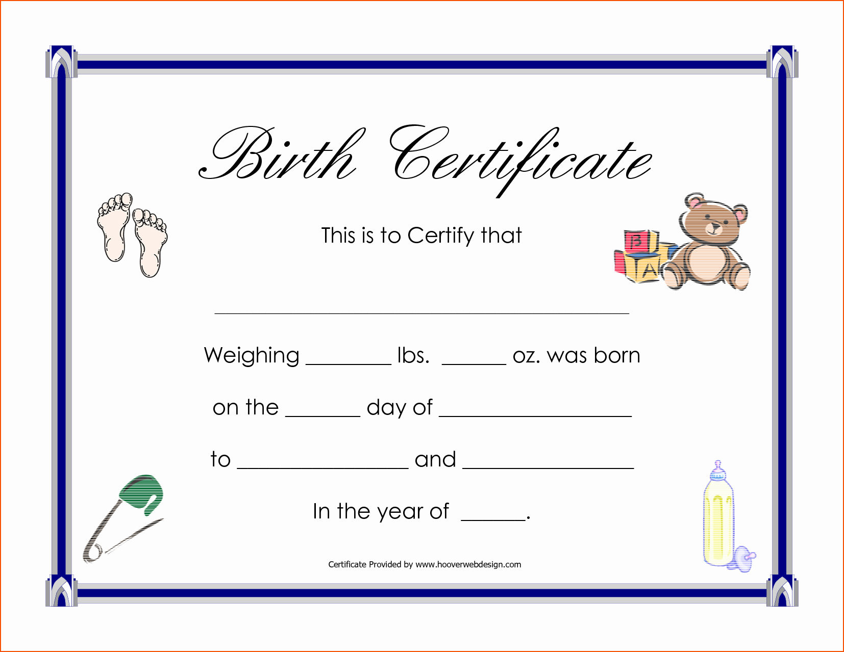 Official Birth Certificate Templates Luxury 6 Birth Certificate Templates Bookletemplate