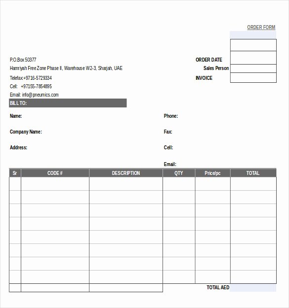 Order form Template Word Fresh 29 order form Templates Pdf Doc Excel