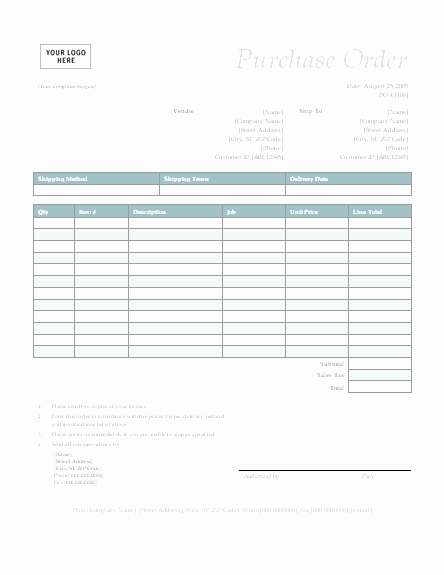 Order form Template Word Fresh Purchase order form Template – Microsoft Word Templates