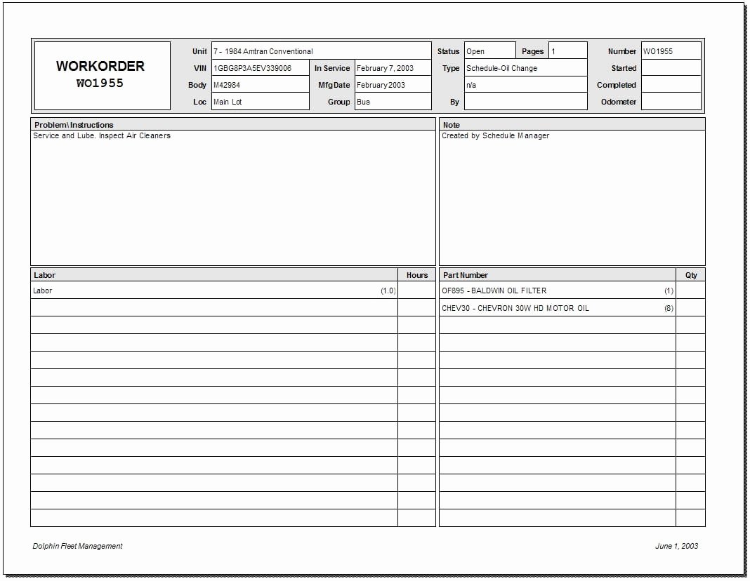 Order form Template Word Unique 5 Work order Templates formats Examples In Word Excel