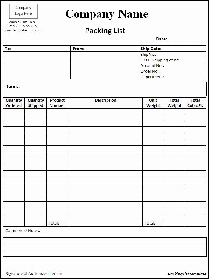 Packing List Template Pdf Inspirational Packing List Template
