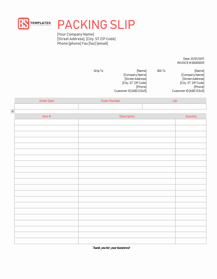 Packing List Template Pdf Lovely Packing Slip Template Free In Excel Sheet &amp; Word format
