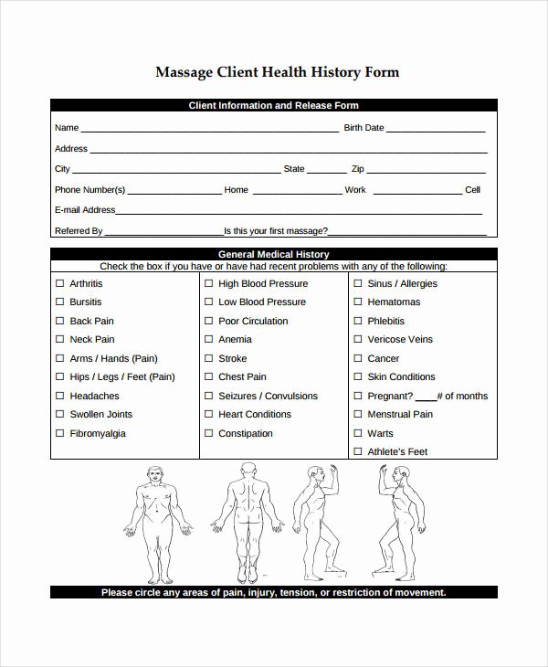 Patient Medical History form Template Luxury Medical History form 9 Free Pdf Documents Download