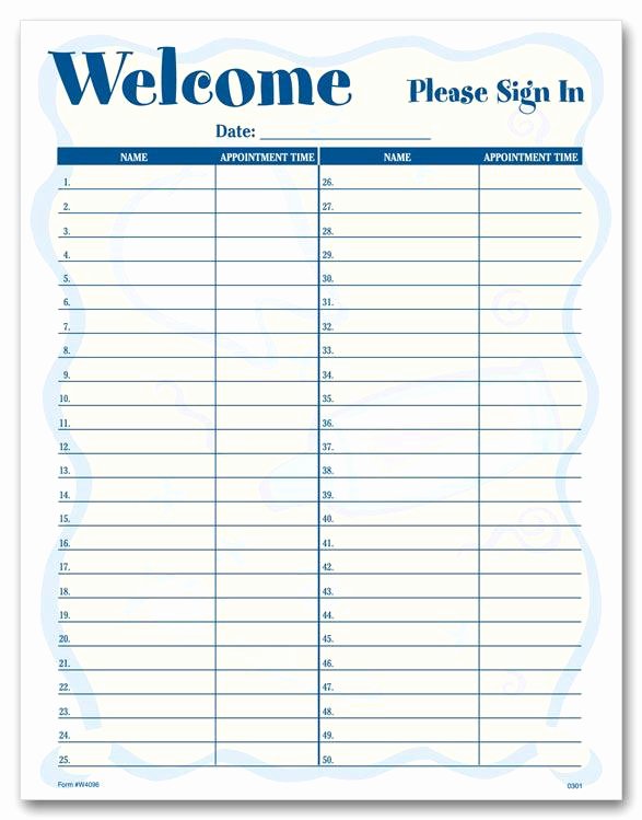 Patient Sign In Sheet Template Elegant 21 Sign In Sheet Templates Free Download