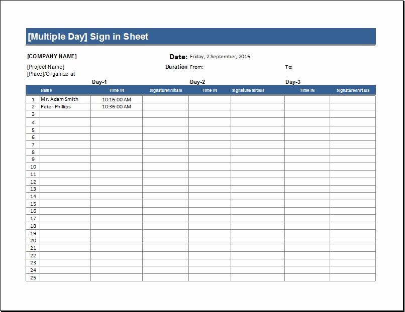 Patient Sign In Sheet Template Fresh Sign In Sheets for Visitors Meetings &amp; Patients
