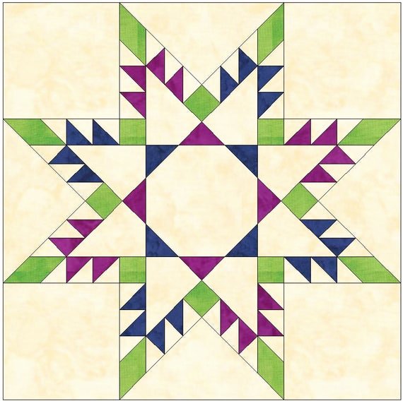 Pattern Block Templates Pdf Luxury Square In Square Feathered Star Paper Piece Template Quilting