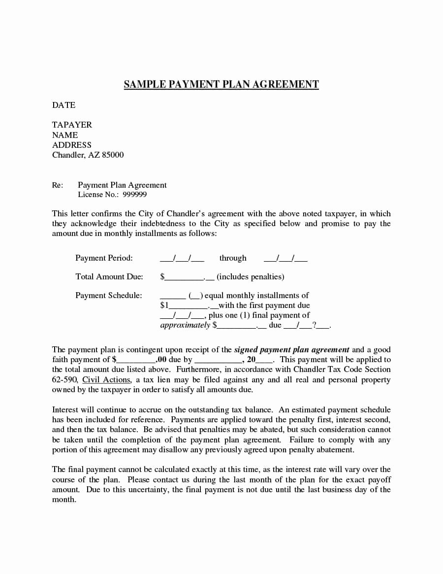 Payment Plan Agreement Template Fresh Payment Agreement 40 Templates &amp; Contracts Template Lab