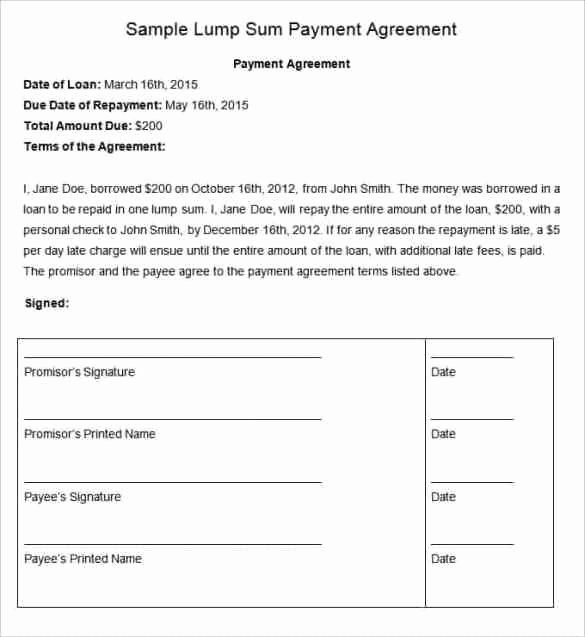 Payment Plan Template Free Fresh 16 Payment Plan Agreement Templates Word Excel Samples