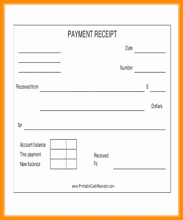 Payment Receipt Template Word Elegant Free Printable Payment Receipts Pics – Credit Card Payment