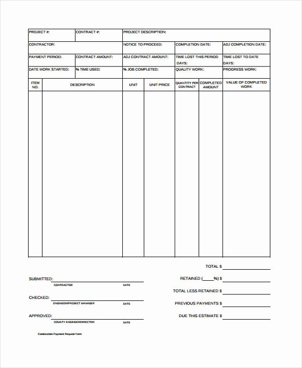 Payment Request form Template Awesome Free 48 Sample Request form Templates