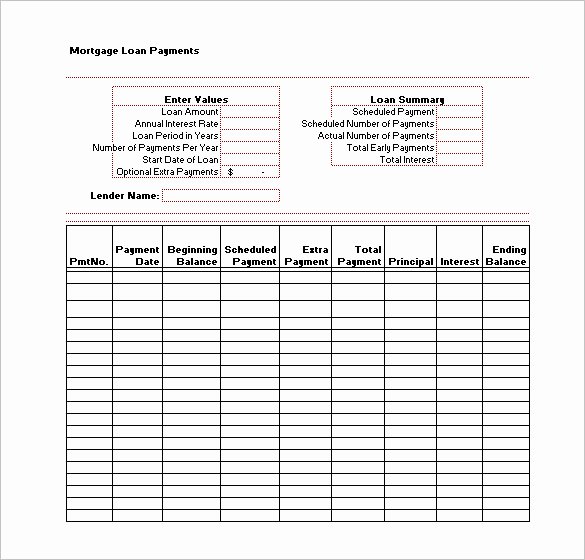 Payment Schedule Template Excel Lovely 12 Loan Payment Schedule Templates Free Word Excel