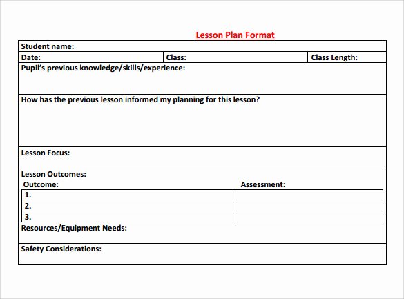 Pe Lesson Plan Template Luxury Sample Physical Education Lesson Plan 14 Examples In
