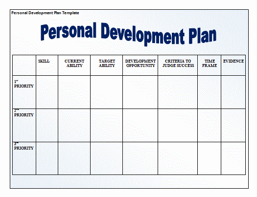 Personal Action Plan Template Unique Sample Personal Development Plan