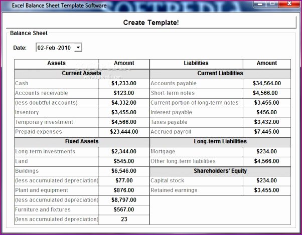 Personal Balance Sheet Template Inspirational 10 Trial Balance Template Excel Exceltemplates