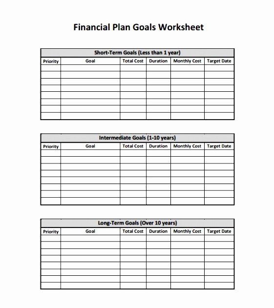 Personal Finance Plan Template New 9 Personal Financial Planning Template Opweu