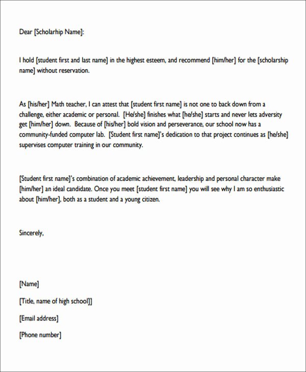 Personal Letter Of Recommendation Template Fresh 7 Sample Personal Re Mendation Letter Free Sample