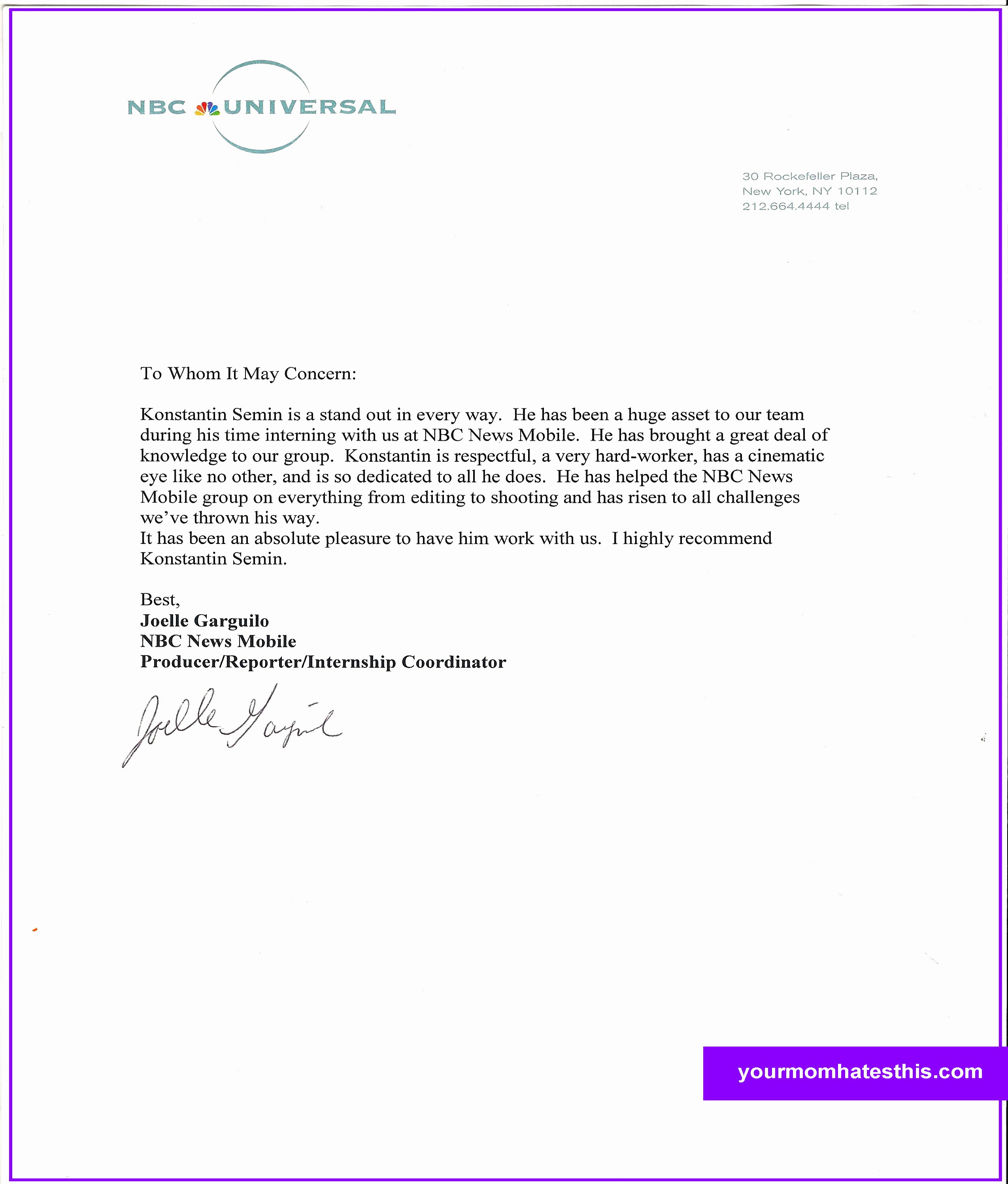 Personal Letter Of Recommendation Templates Lovely Download Letter Of Re Mendation Samples