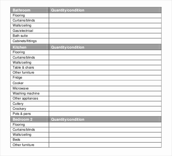 Personal Property Inventory Template Elegant 17 Property Inventory Templates Word Pdf Excel