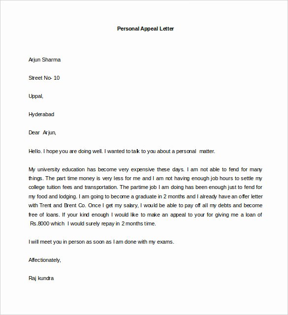 Personal Reference Letter Template Word Inspirational 44 Personal Letter Templates Pdf Doc