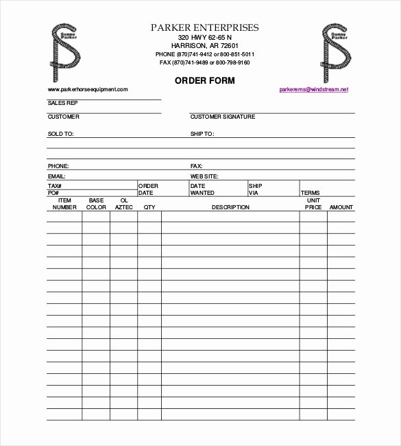 Photography order form Template Free Awesome order Sheet Template