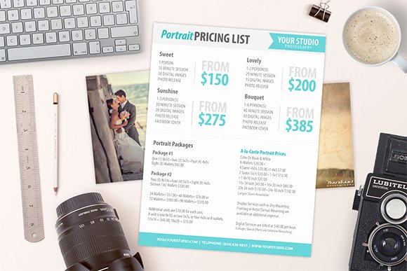 Photography Price List Template Word New Sell Sheet Template – 9 Samples Examples format