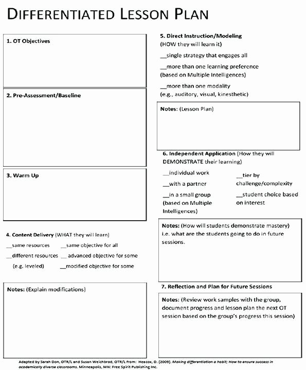 Physical Education Lesson Plan Template Elegant Adapted Physical Education Lesson Plan Template – Physical