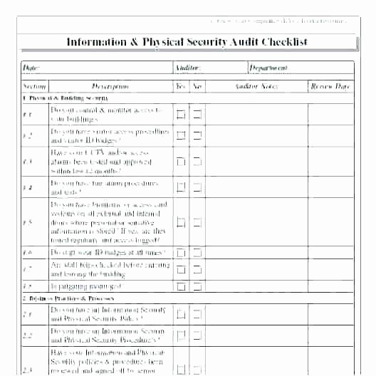 Physical Security Risk assessment Template Fresh Physical Security Risk assessment Template