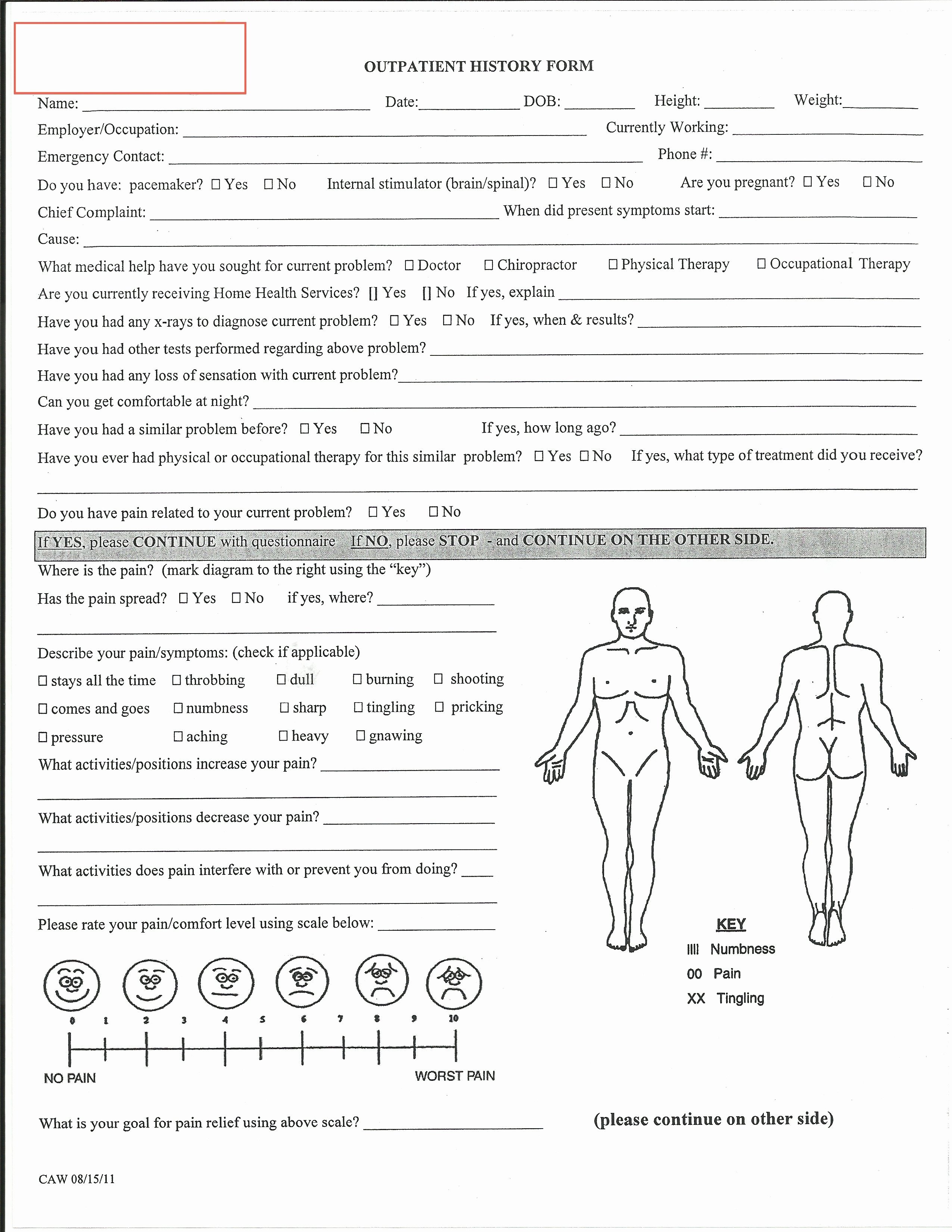 Physical therapy Evaluation Templates Unique Evaluation Physical therapy Evaluation form Physical
