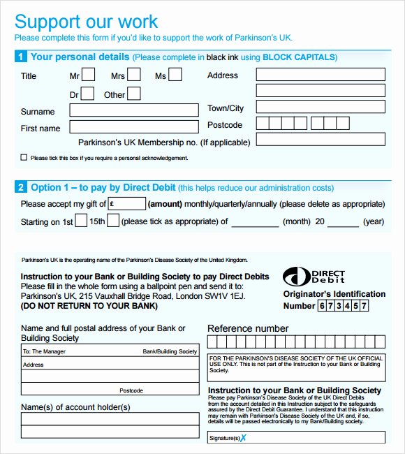 Pledge Card Template Word Beautiful 6 Sample Donation Sheets