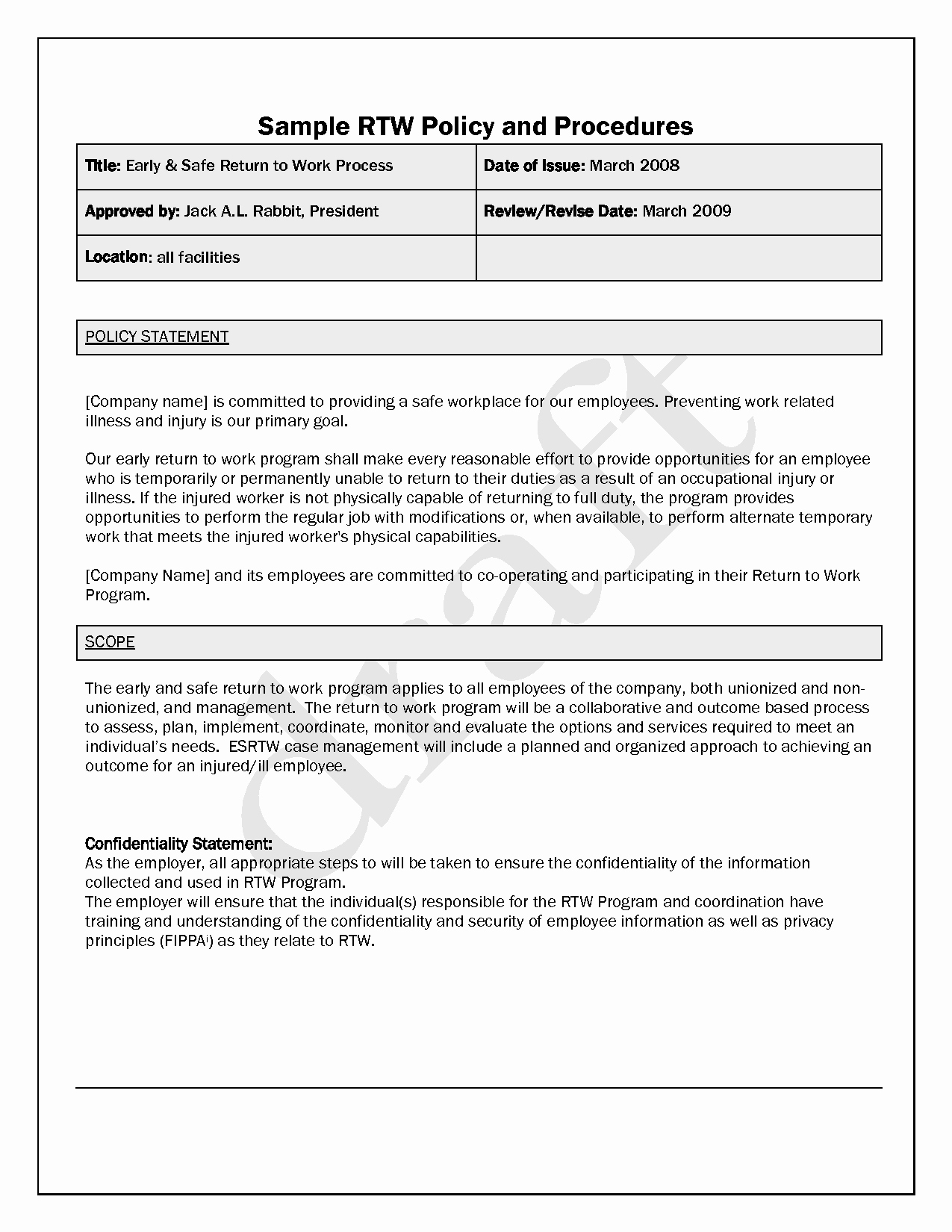 Policy and Procedure Template Examples Elegant Policies and Procedures Template