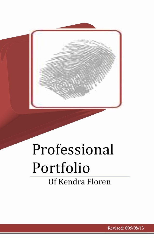 Portfolio Cover Page Template Best Of Professional Portfolio Cover Page