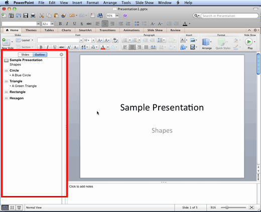 Powerpoint Presentation Outline Template Fresh Outline View In Powerpoint 2011 for Mac