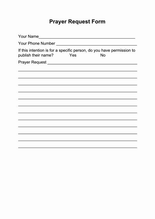 Prayer Request forms Templates Beautiful top Prayer Request form Templates Free to In Pdf