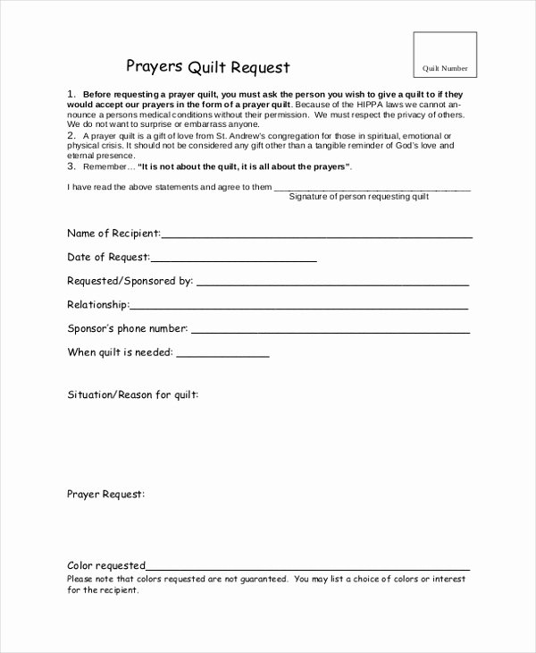 Prayer Request forms Templates Luxury Free 10 Sample Prayer Request forms