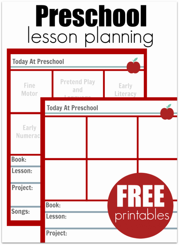 Preschool Lesson Plan Templates Fresh Must Read Advice for New Preschool Teachers No Time for