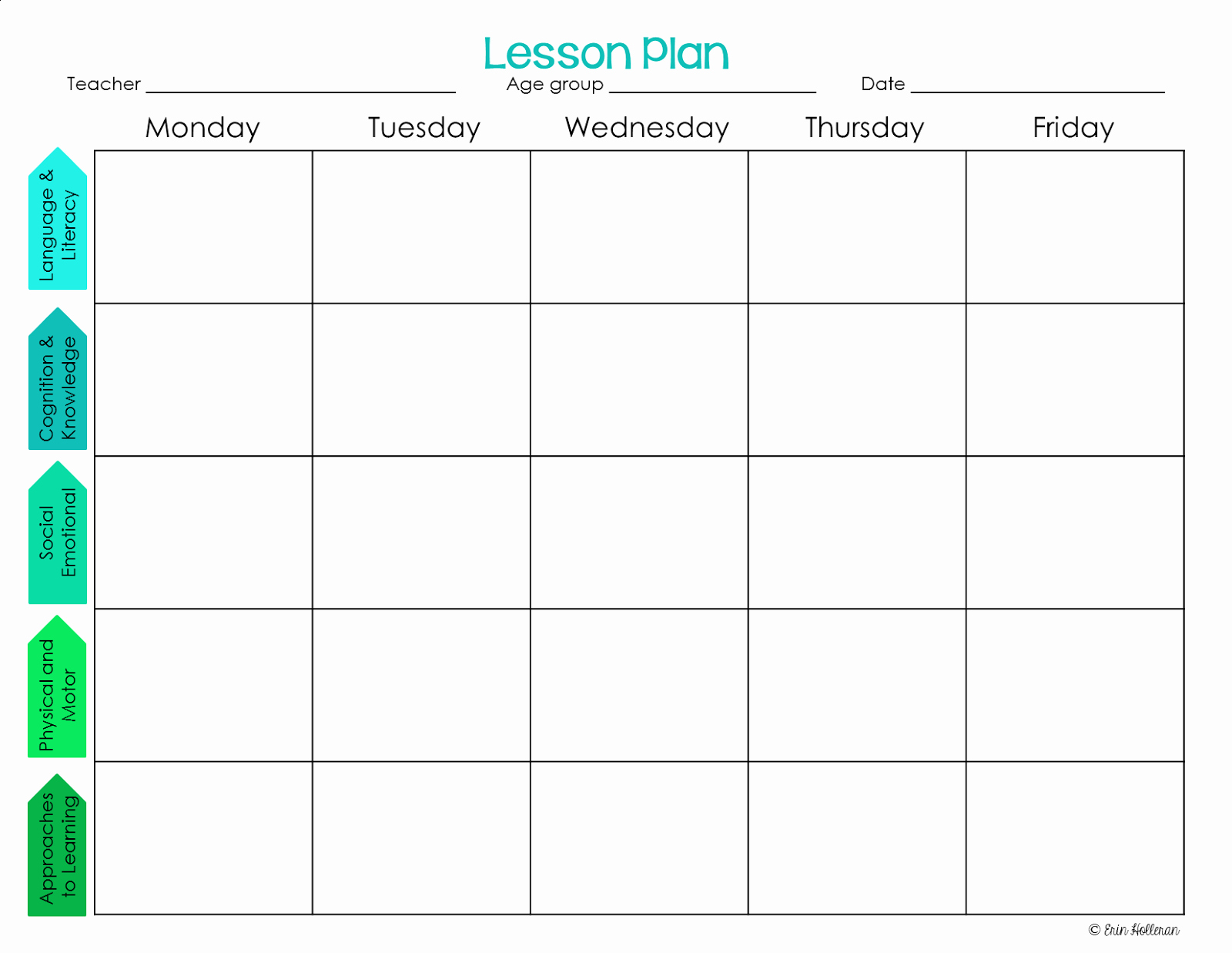 Preschool Lesson Plan Templates Inspirational Preschool Ponderings Make Your Lesson Plans Work for You