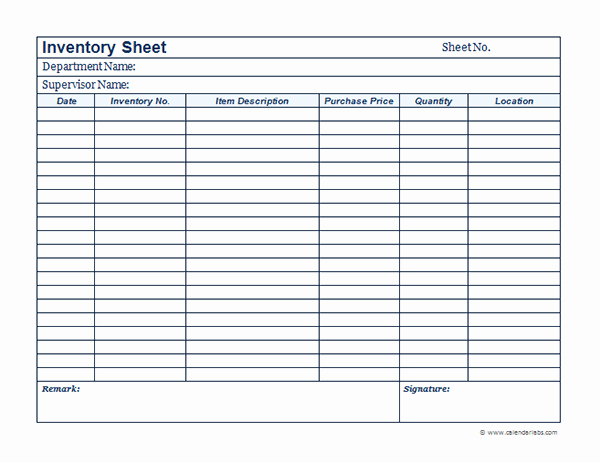 Printable Inventory List Template Awesome Business Inventory Template 2019 Free Printable Templates