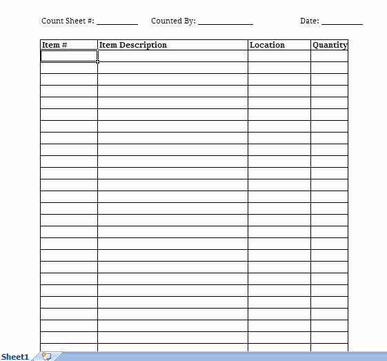 Printable Inventory List Template Fresh Inventory Spreadsheet
